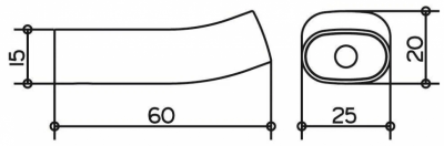 Крючок для полотенца Keuco Edition 400 11514010000 хром