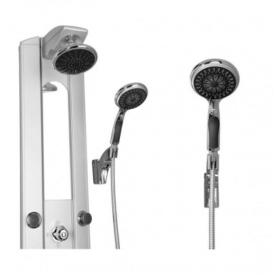 Kanggu S2528 00152045 душевая панель с изливом, стекло/профиль хром