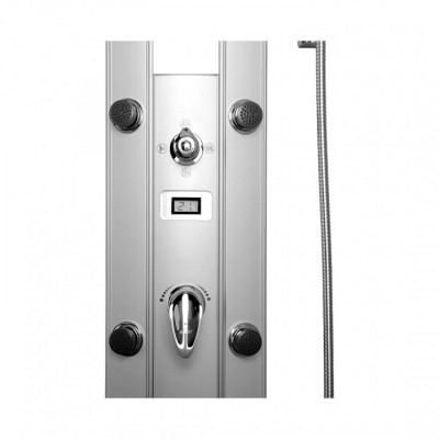 Kanggu S2528 00152045 душевая панель с изливом, стекло/профиль хром