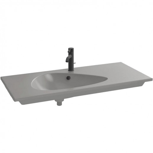 Подвесная раковина-столешница 120 см серая матовая JACOB DELAFON  NOUVELLE VAGUE  (EXAP112-Z-MG2)