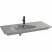 Подвесная раковина-столешница 120 см серая матовая JACOB DELAFON  NOUVELLE VAGUE  (EXAP112-Z-MG2)