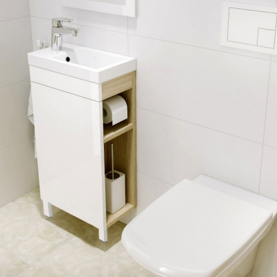 Раковина Cersanit Como 40 S-UM-COM40/1-w подвесная белая прямоугольная