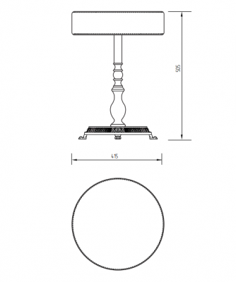 MIGLIORE Elisabetta 17008 пуфик для ванной комнаты, бронза