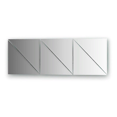 Зеркальная плитка Evoform Refractive 25х25 с фацетом 10 мм BY 1517