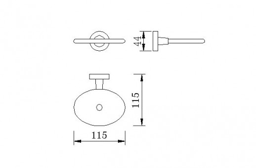 Мыльница литая RUSH Victoria (VI71410)