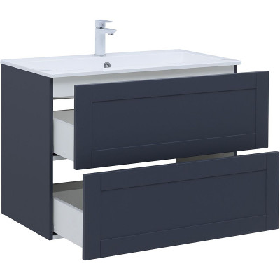 Тумба под раковину Aquanet Терра 90 313246 подвесная маренго