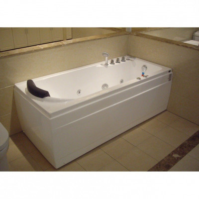 Акриловая ванна GEMY G9006-1,7 B R 172х77х65 см с гидромассажем, белая