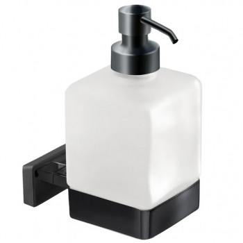 Дозатор жидкого мыла Inda Lea A18120NE21 черный матовый настенный