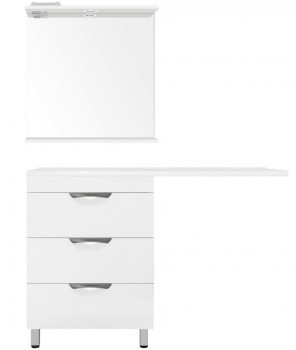 Комплект мебели Style Line Жасмин/Даллас 120 Люкс PLUS L 3 ящика, белый