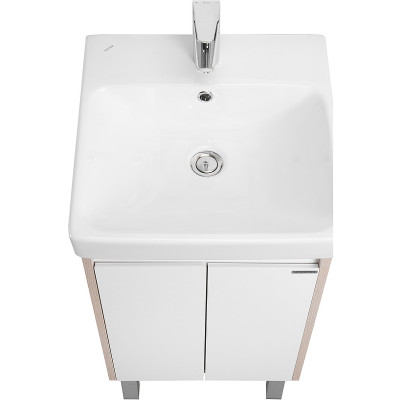 Тумба под раковину Aquaton Сканди Doors 45 1A278701SDB20 белый глянец дуб верона