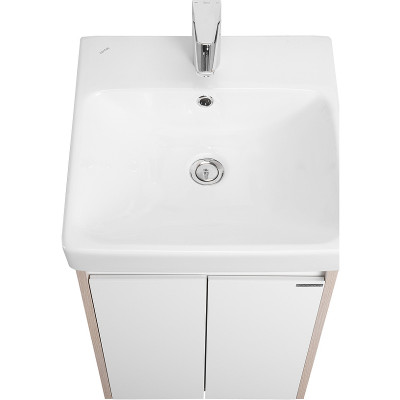 Тумба под раковину Aquaton Сканди Doors 45 1A278701SDB20 белый глянец дуб верона