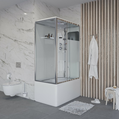 Душевая кабина Niagara Ultra 120x80 R NG-307-01R с гидромассажем прямоугольная