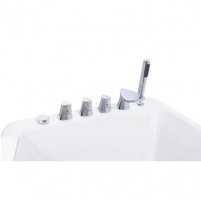 Акриловая ванна Orans 120x170 R 65109r0 с гидромассажем асимметричная