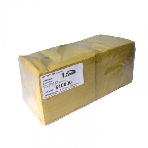 Lime салфетки 2 сл 24х24 см 250 шт сервировочные