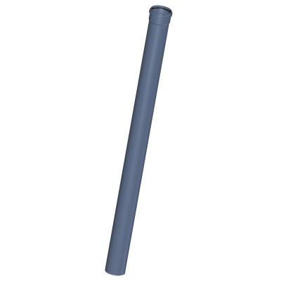 Труба канализационная DN 110, длина 1500 мм, 3-х слойная, шумопоглощающая, с раструбом PKEM, синий POLOPLAST POLO-KAL NG (P2044)