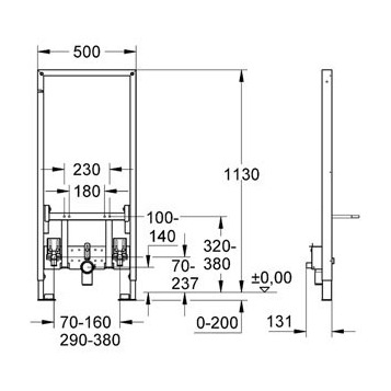 Grohe Rapid SL 38553001 cистема инсталляции для биде