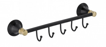 Планка FIXSEN Luksor 5 крючков (FX-71605-5B), цвет черный сатин