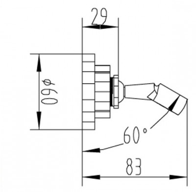 Zorg Antic AZR G1 SL держатель для душевой лейки, серебро