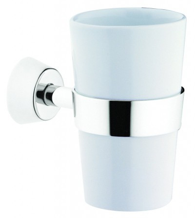 Vitra Matrix Tooth A44575 стакан настенный, керамика/хром