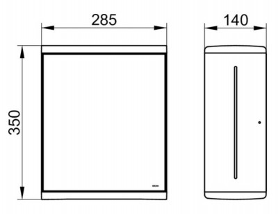 Держатель бумажных полотенец Keuco Moll 12785010200, хром/белый