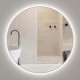 Зеркало подвесное для ванной Onika Сола 80 с LED подсветкой, круглое (208097)  (208097)