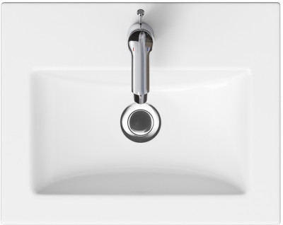 Раковина Cersanit Como 50 S-UM-COM50/1-w белая прямоугольная