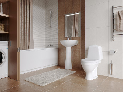 Раковина подвесная Santeri Соната 55 1.3111.2.S00.11B.0 белая круглая