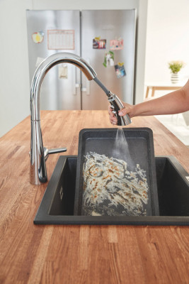 Смеситель для кухни GROHE Zedra New с выдвижной лейкой, хром (32294002)