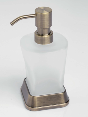 WasserKRAFT Exter К-5599 дозатор для жидкого мыла, матовое стекло/светлая бронза