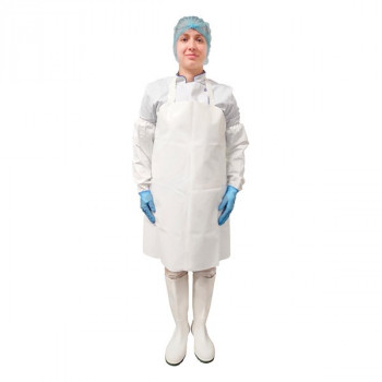 Фартук HACCPER 550305 Uretex HARDSHORT 300 мкм, 710х890 мм, белый