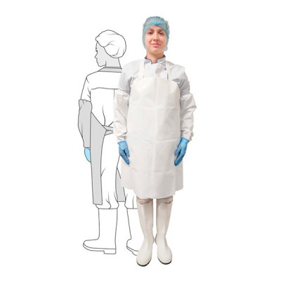 Фартук HACCPER 550305 Uretex HARDSHORT 300 мкм, 710х890 мм, белый