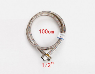 Гибкая подводка Frap EPDM/ПВХ Г1/2-Ш1/2-100 см (F98-10)