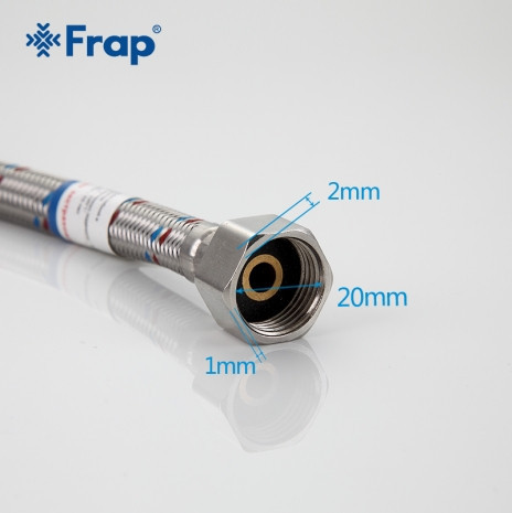Гибкая подводка Frap EPDM/ПВХ Г1/2-Ш1/2-100 см (F98-10)