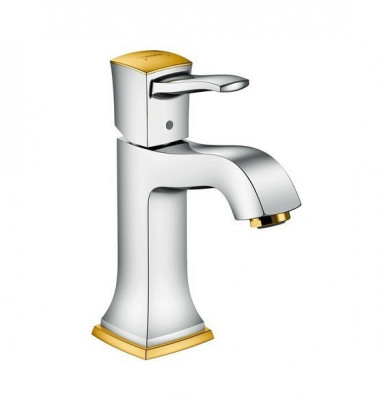 Смеситель для раковины 31301090 Hansgrohe Metropol Classic (хром золото)