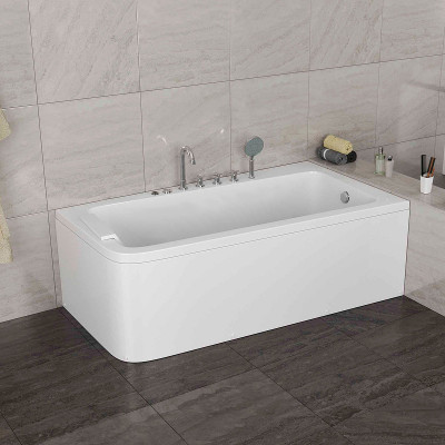 Акриловая ванна Grossman 170х95 GR-17095-1R с гидромассажем асимметричная