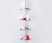 Primanova M-N15-20 угловая полка 4-х ярусная, 21*21см, матово-серая