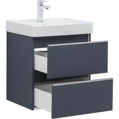 Тумба под раковину Aquanet Вега 50 329588 подвесная маренго