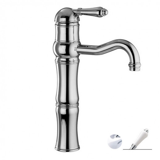 Nicolazzi Classica 3472 CR 76 смеситель для раковины без д/к, хром/ручка P.Mont Blanc