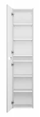 Шкаф-пенал в ванную Brevita Pallisandro 35 подвесной универсальный RCW-140280WH серый