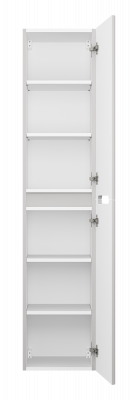 Шкаф-пенал в ванную Brevita Pallisandro 35 подвесной универсальный RCW-140280WH серый