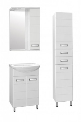 Тумба под раковину для ванной Style Line Ирис 55 белая (ЛС-00000015)