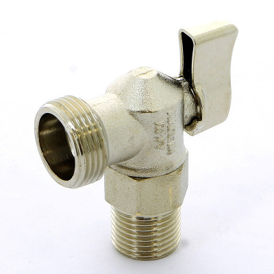 Кран шаровой для стиральных машин никелированный ITAP 1/2"х3/4" (392 1/2')