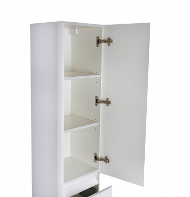 Пенал для ванной Style Line Атлантика 35 Люкс Plus белый антискрейч (ЛС-00000694)