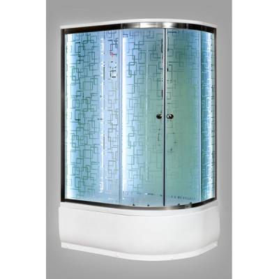 Душевая кабина без г/м Deto ЕМ 4511 LED 110х80 см с глубоким поддоном
