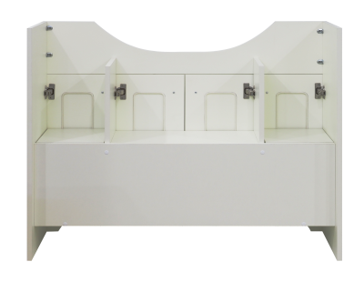 Тумба Misty Лувр -105 напольная, слоновая кость (П-Лвр01105-1014) с раковиной