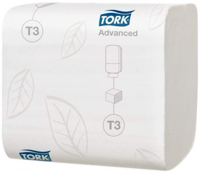 Tork листовая туалетная бумага мягкая 2 сл белая Advanced