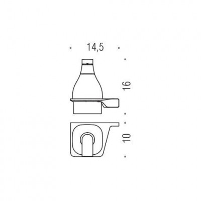 Colombo Alize B9330 SX дозатор для жидкого мыла подвесной, хром/стекло