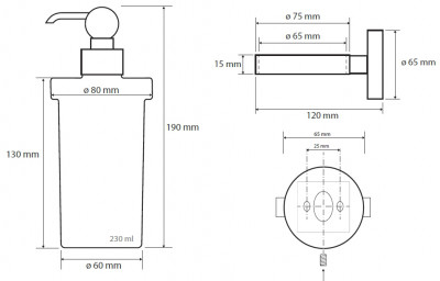 Дозаторы жидкого мыла Bemeta Retro bronze 144109017 бронза