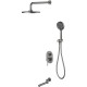 Душевая система Berges Nardis 3R 071009 оружейная сталь встраиваемая (071009)