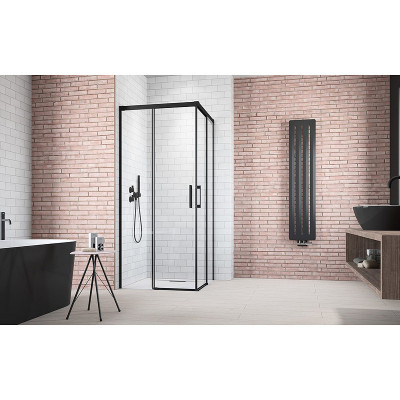 Душевая дверь Radaway Idea Black KDJ 120 L 387042-54-01L прозрачная профиль черный левая